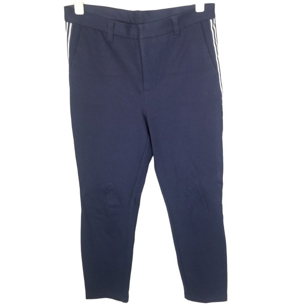 Kut From The Kloth Womens 6 Navy Blue Striped Skin